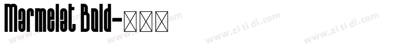 Marmelat Bold字体转换